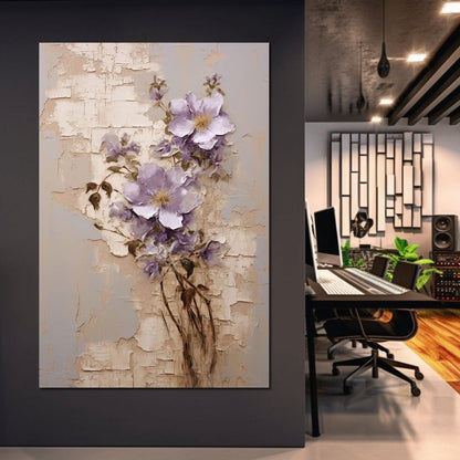 Blossoms Amidst Ruins Canvas Wall Art