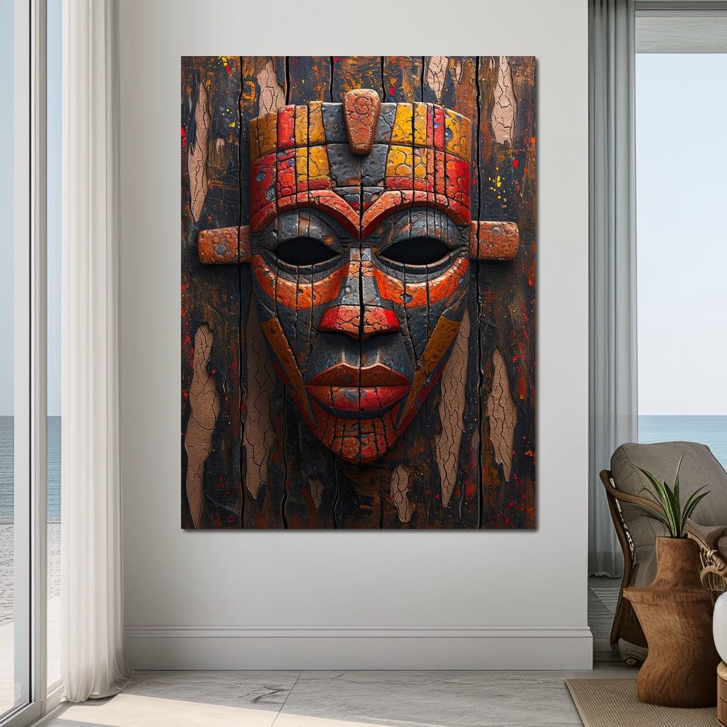 Ancient Tribal Resilience Canvas Wall Art