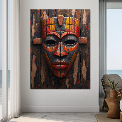 Ancient Tribal Resilience Canvas Wall Art