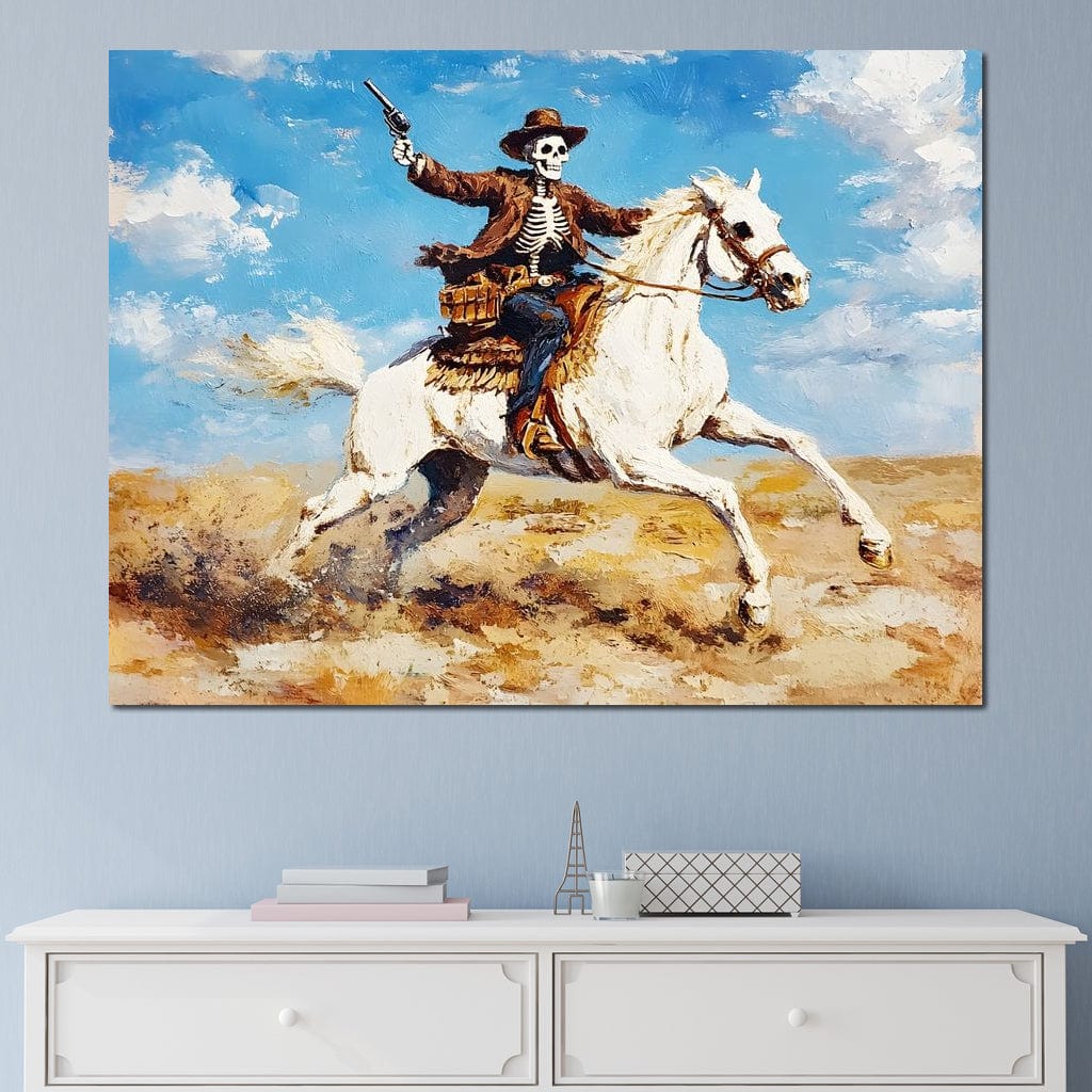 Rider of the Endless Plains Canvas Wall Art