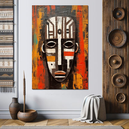 Tribal Mask 13 Canvas Wall Art