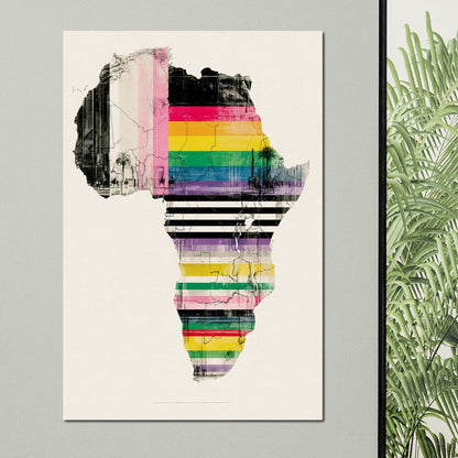 Vibrant Rhythms Across A Changing Continent Canvas Wall Art
