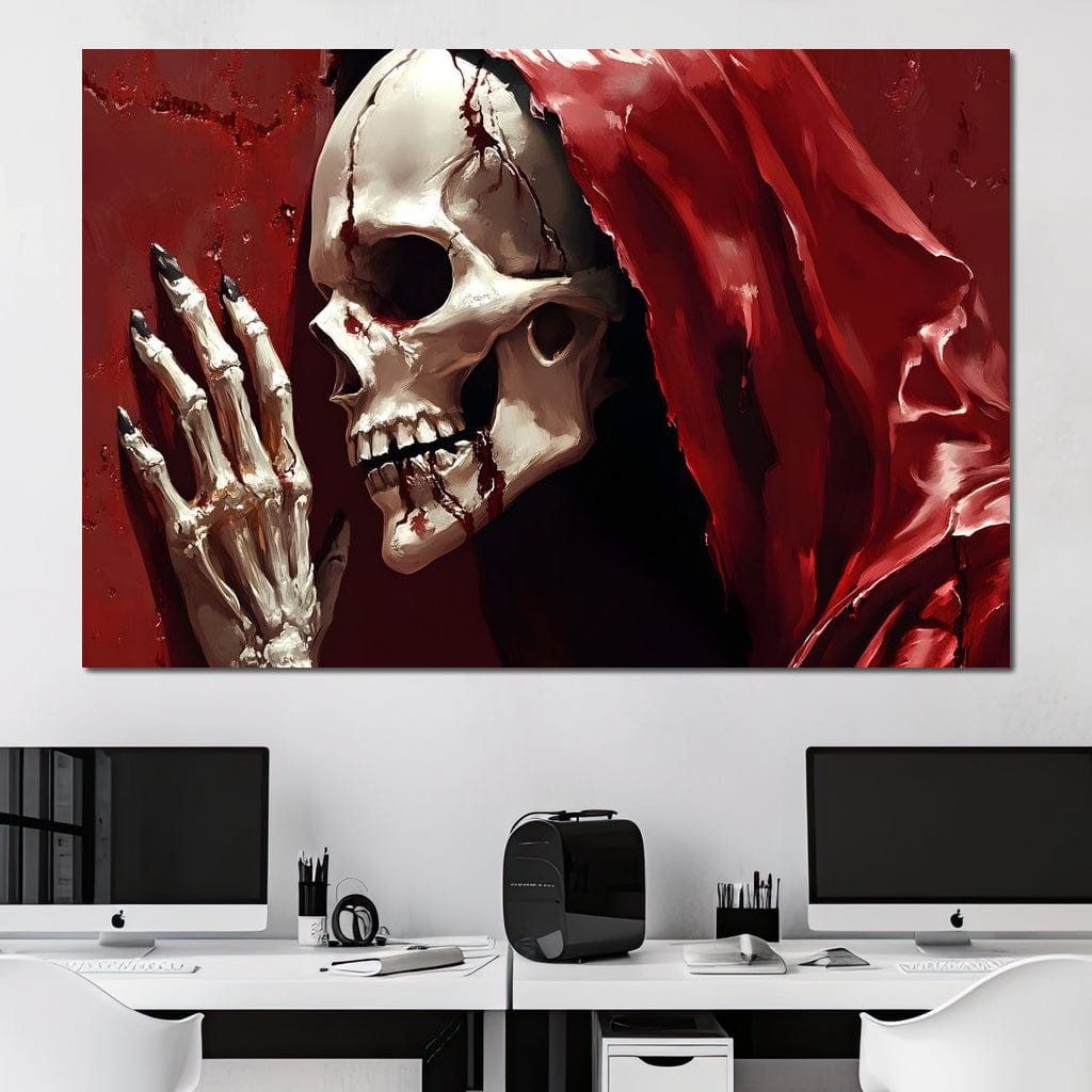Skeletons Shroud of Silence Canvas Wall Art