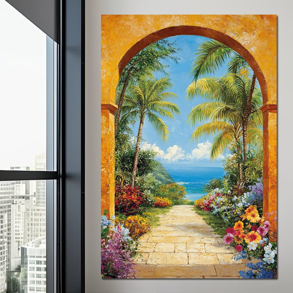 Tropical Vacation Canvas Wall Art