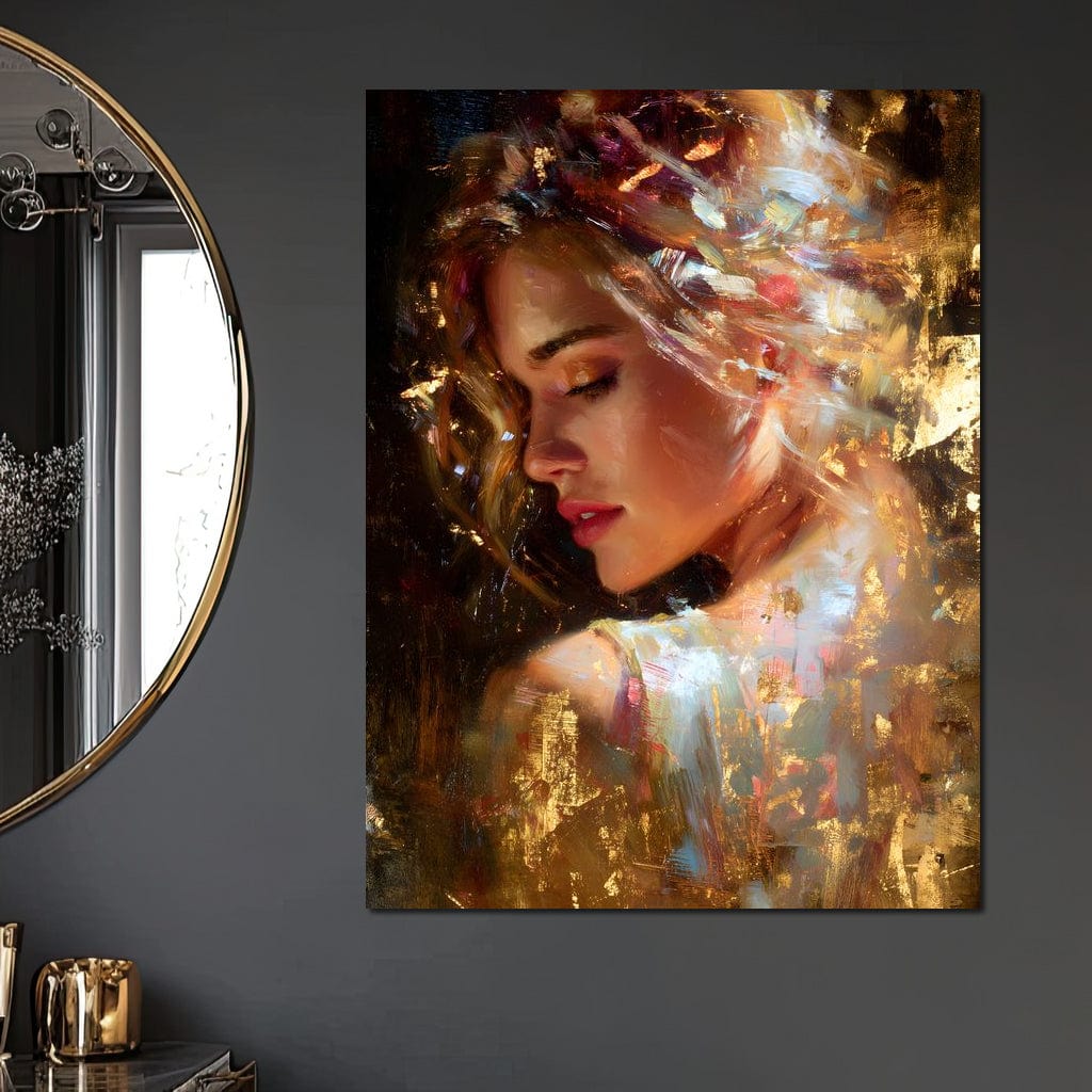 Radiant Brushstrokes Of Grace Canvas Wall Art