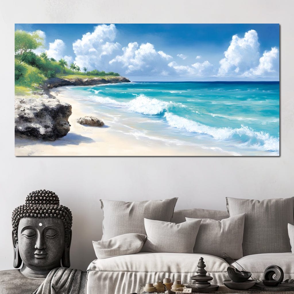 Tranquil Shores Escape Canvas Wall Art