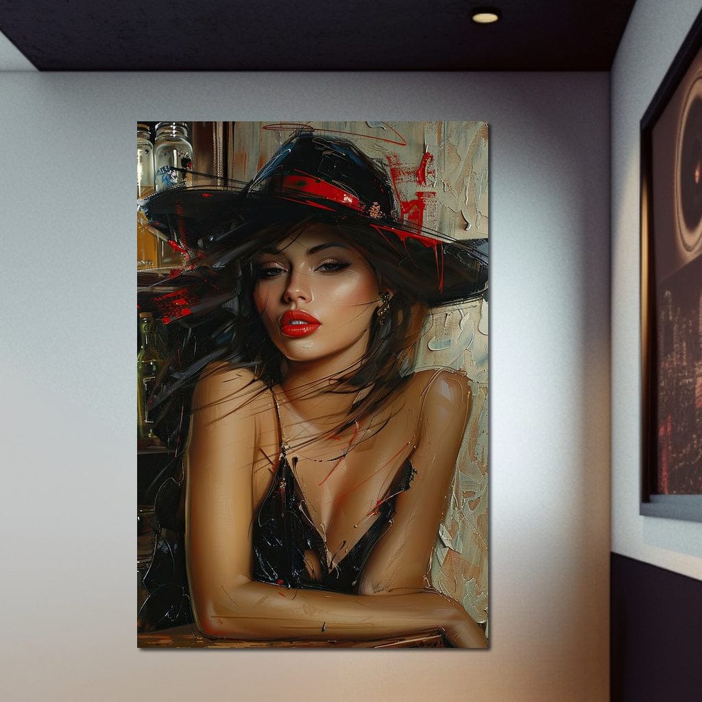 Sable Fedora Canvas Wall Art