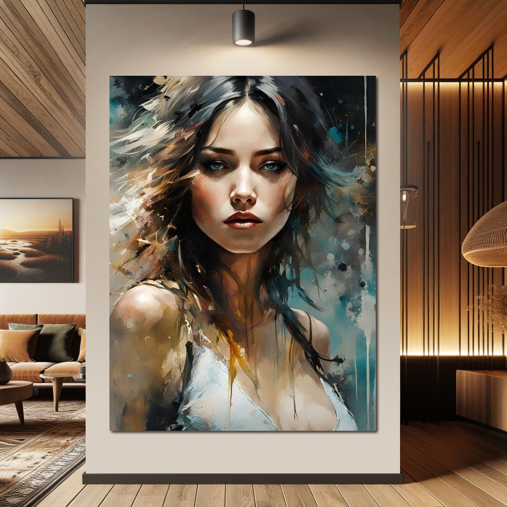 Female Portrait 0026 Canvas Wall Art