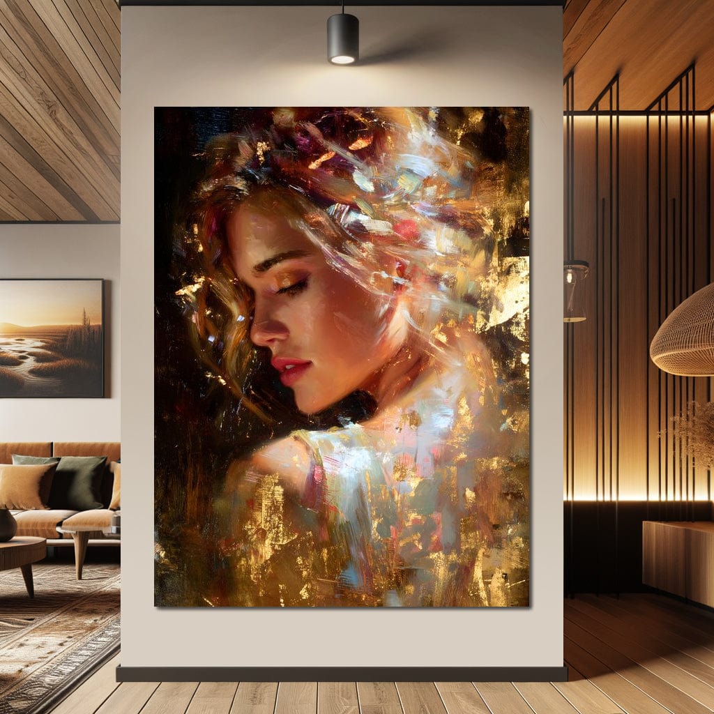 Radiant Brushstrokes Of Grace Canvas Wall Art