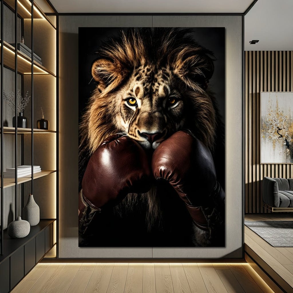 Lionheart Pugilist Canvas Wall Art