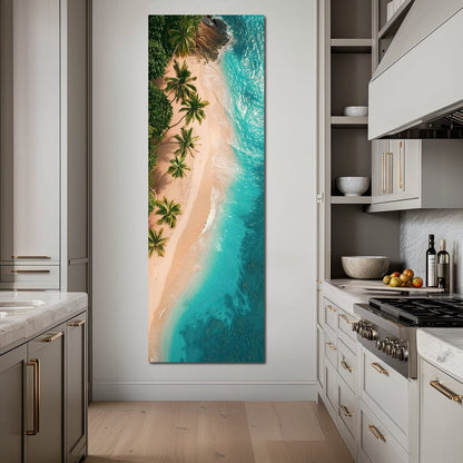Peaceful Paradise Beach Canvas Wall Art