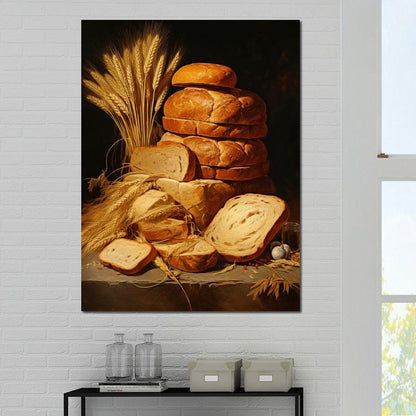 Feast of Wood and Bread Canvas Wall Art