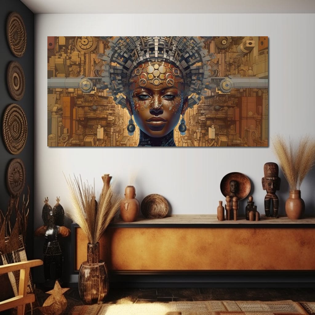 African Portrait Jama Canvas Wall Art