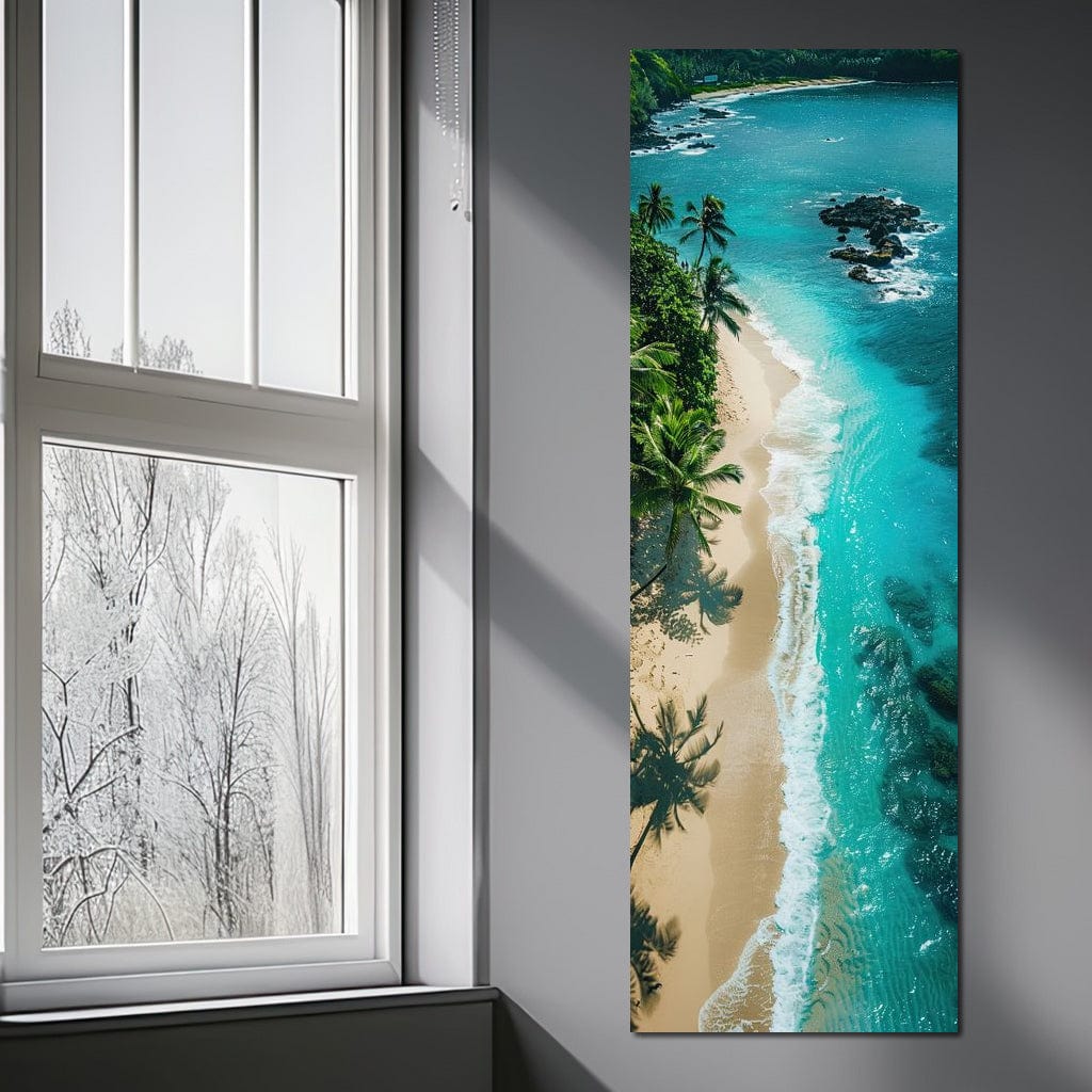 Tropical Serenity Beach Canvas Wall Art