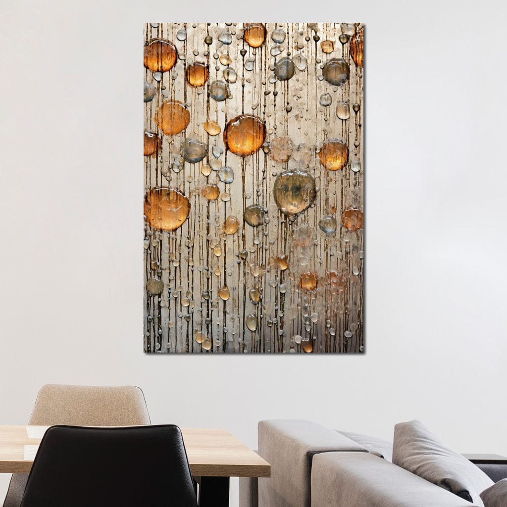 Droplet Hues Canvas Wall Art