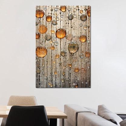 Droplet Hues Canvas Wall Art