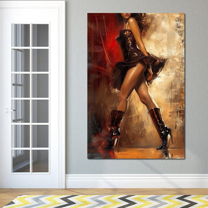 Alluring Strides Canvas Wall Art