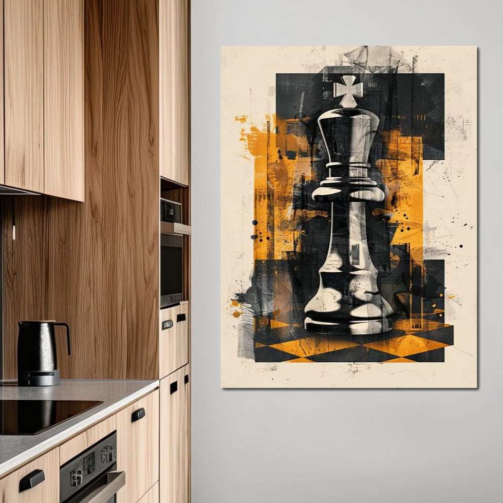 King of Abstract Warfare Canvas Wall Art