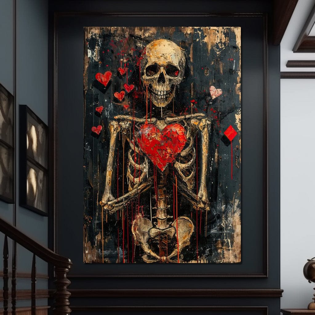 Romantic Skeleton 5 Canvas Wall Art