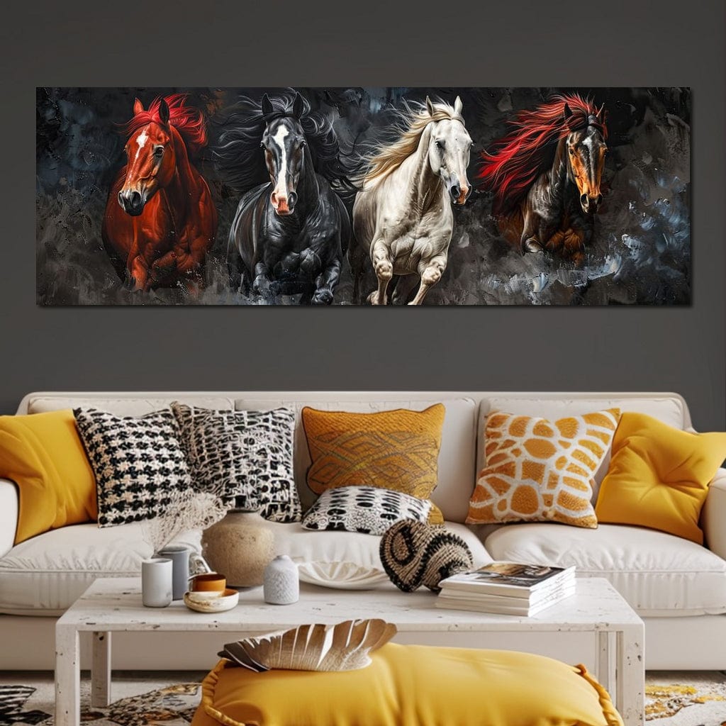 Gallop Through Wild Breeze Canvas Wall Art