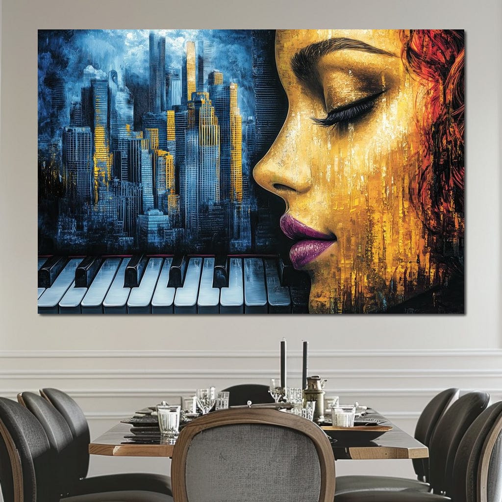 Harmony of Urban Elegance Canvas Wall Art
