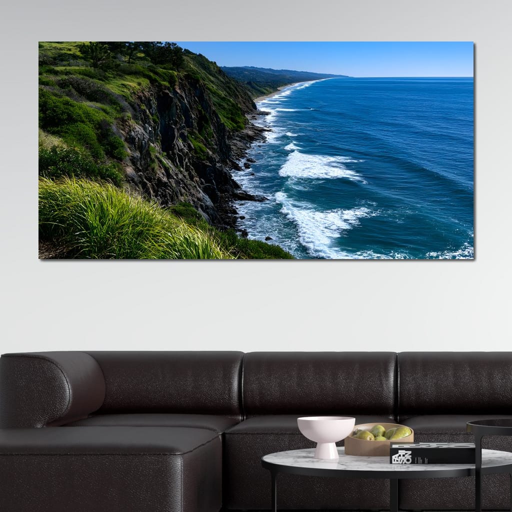 Surreal Coast Waters Canvas Wall Art