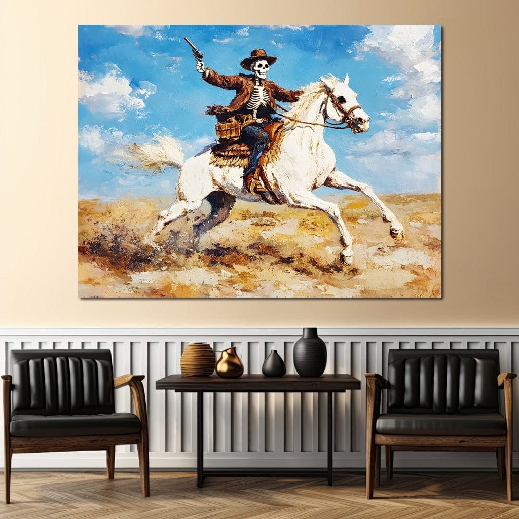 Rider of the Endless Plains Canvas Wall Art