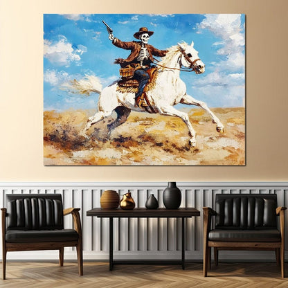 Rider of the Endless Plains Canvas Wall Art