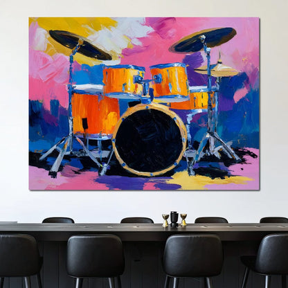 Rhythm of Vibrant Beats Canvas Wall Art