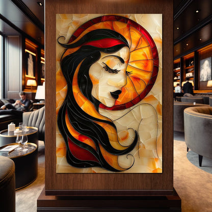 Autumnal Dream Portrait Canvas Wall Art