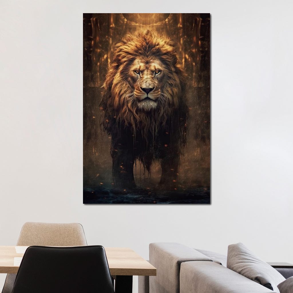 Lion of the Lord's Throne Canvas Wall Art