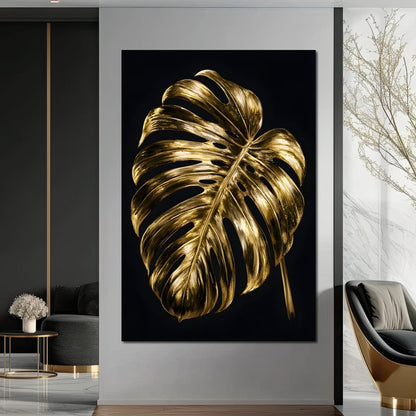 Gilded Foliage Night Study Canvas Wall Art