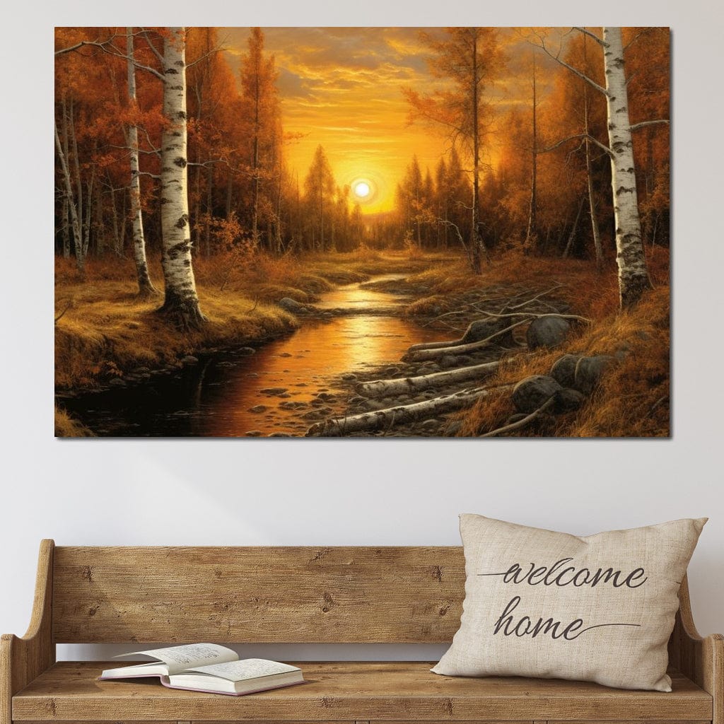 Silver Birch Forest Canvas Wall Art