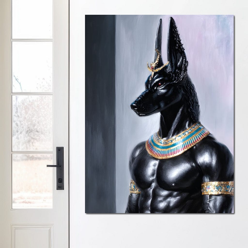 Anubis Guardian of the Pharaoh Canvas Wall Art