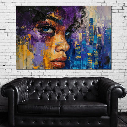 Urban Dreamscape Enchantment Canvas Wall Art