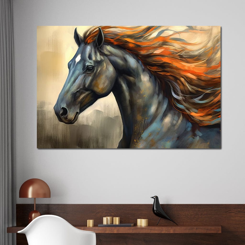Equestrian Grace Canvas Wall Art