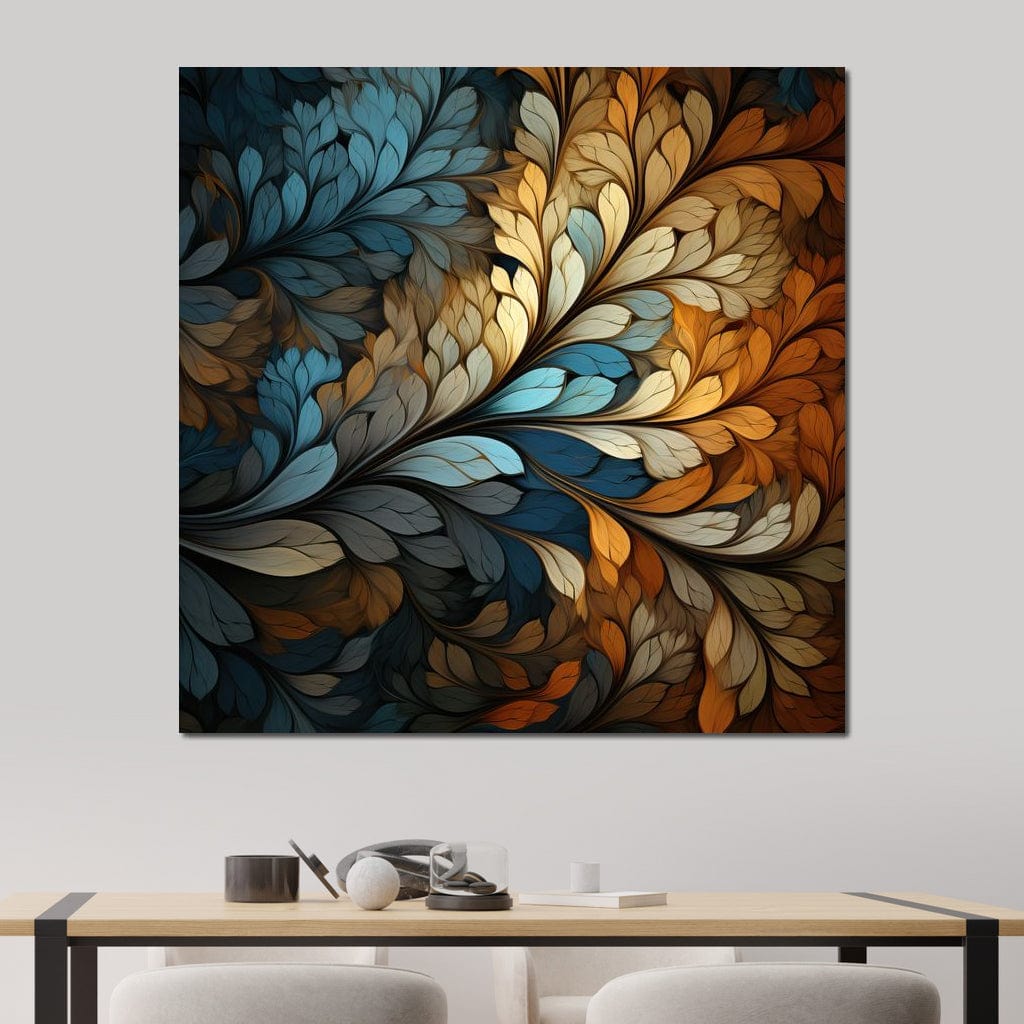 Mosaic Leaf Dreamscape Canvas Wall Art