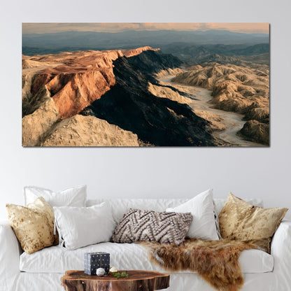 Forgotten Ridges Of Time Canvas Wall Art