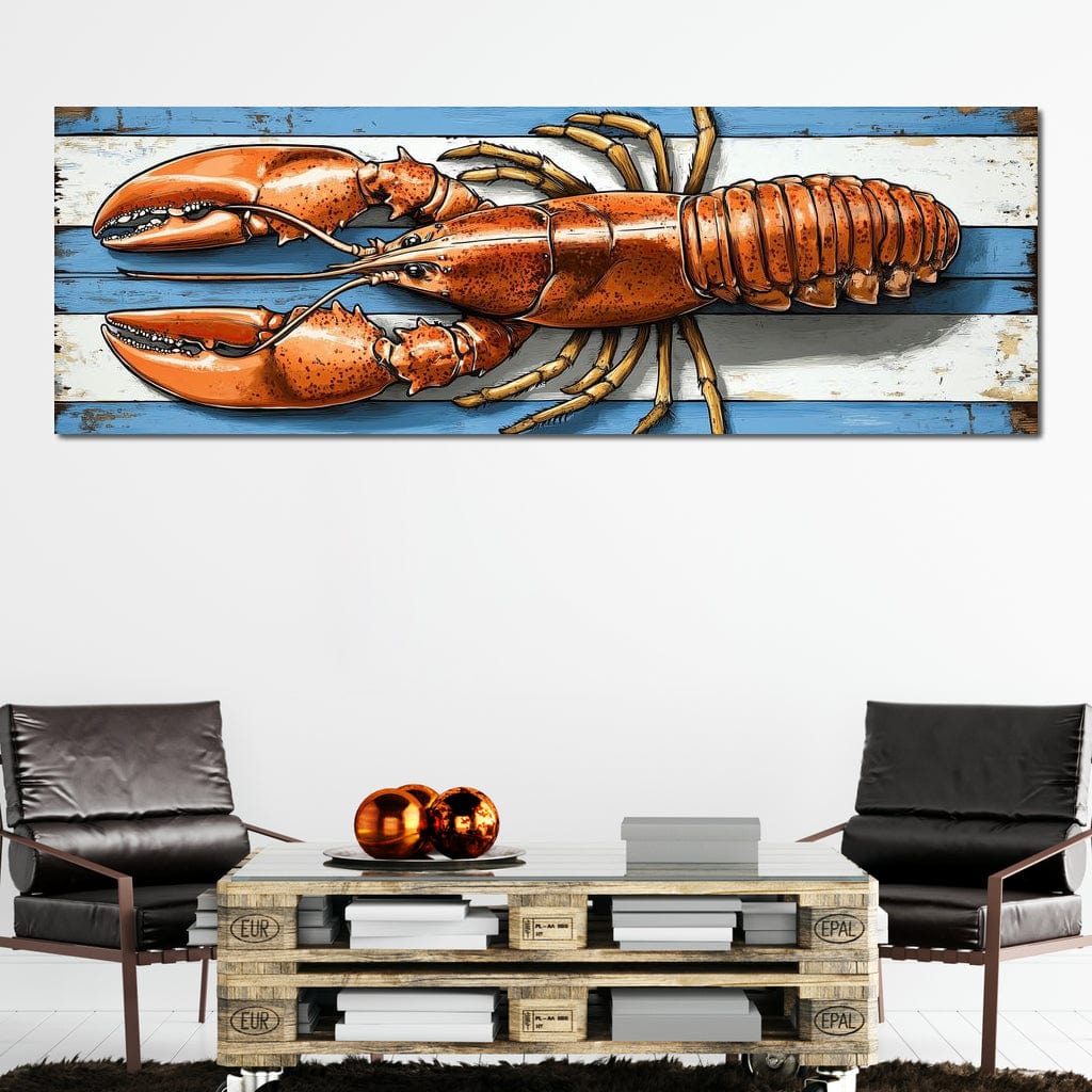 Oceanic Lobster Delight Canvas Wall Art