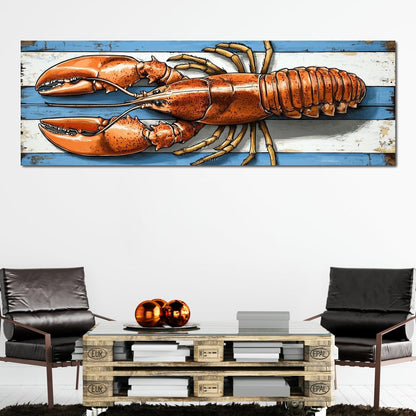 Oceanic Lobster Delight Canvas Wall Art