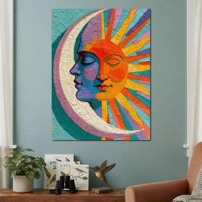 Celestial Union Of The Divided Day Canvas Wall Art