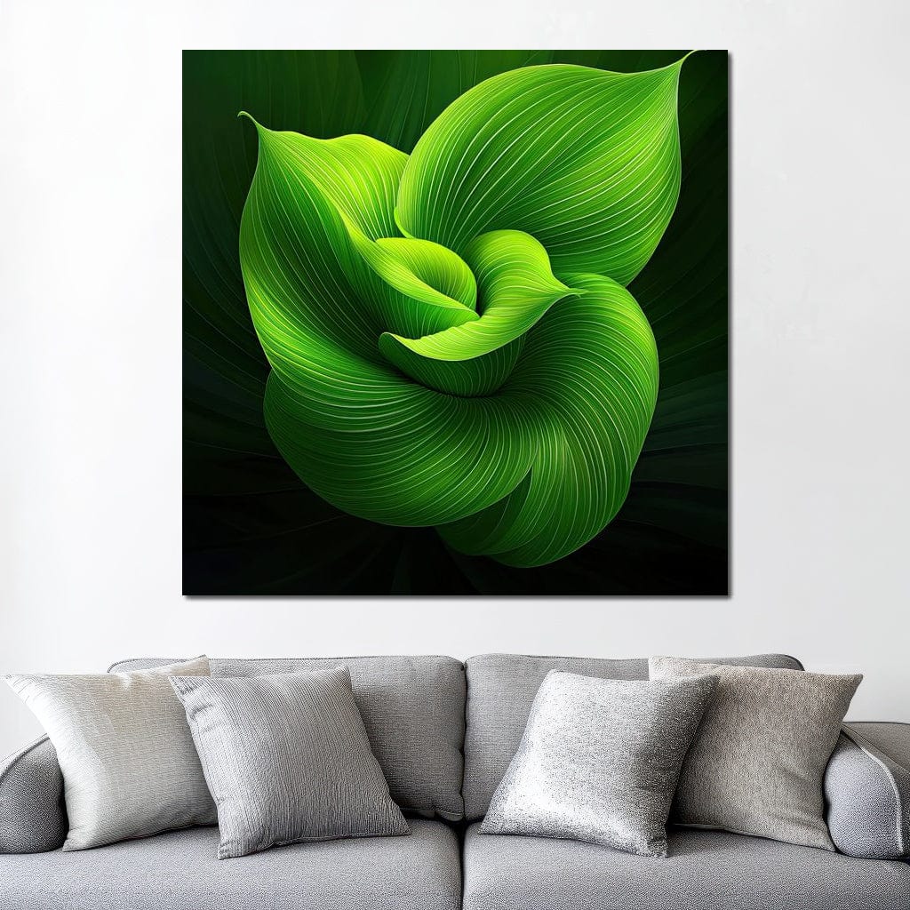 Emerald Whispers Canvas Wall Art