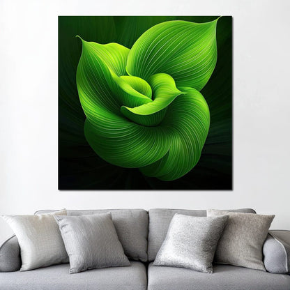 Emerald Whispers Canvas Wall Art