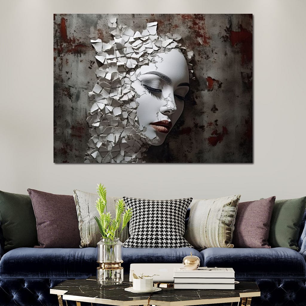 Shattered Mirage Canvas Wall Art