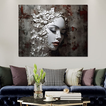 Shattered Mirage Canvas Wall Art