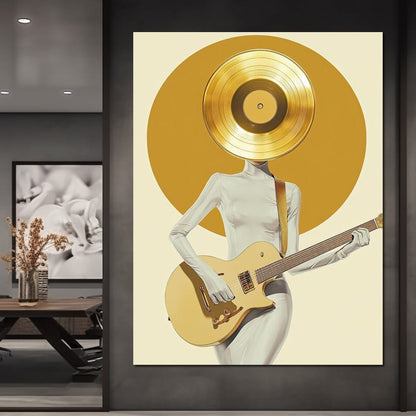 Golden Harmony Rhythm Euphoria Canvas Wall Art