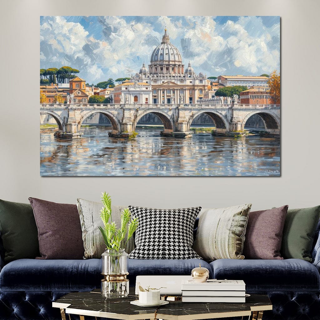 Eternal Reflections of Rome Canvas Wall Art