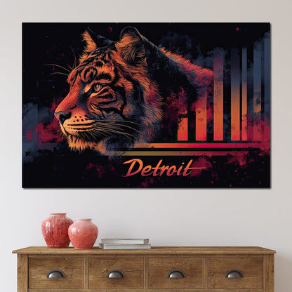 Urban Detroit Canvas Wall Art