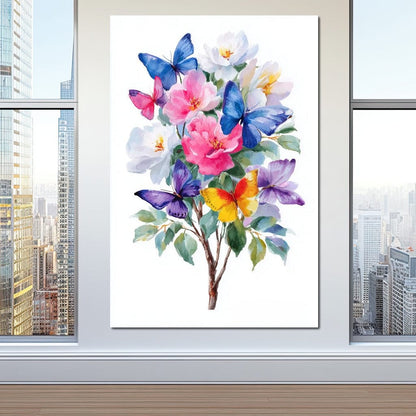Butterfly Garden Bouquet Sale Canvas Wall Art