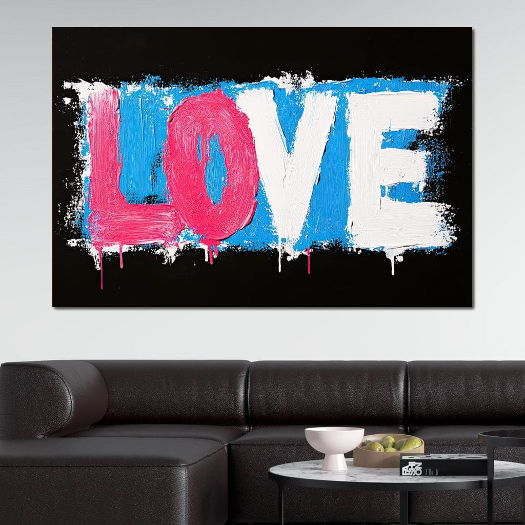 Bold Strokes of Passion Canvas Wall Art